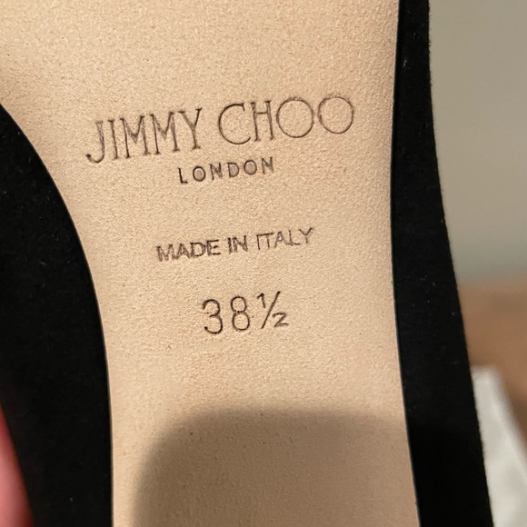 Jimmy Choo Black Love 85 Suede Pumps - 38.5 - Picture 4 of 14